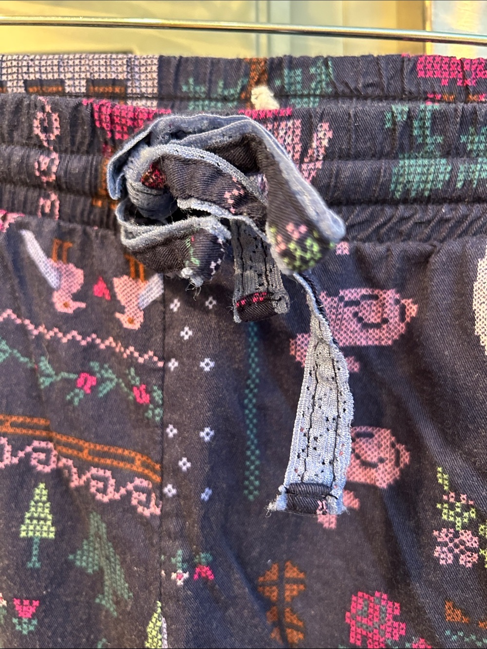 Urban Outfitters Navy Patchwork Print Joggers NWOT - Picture 2 of 6